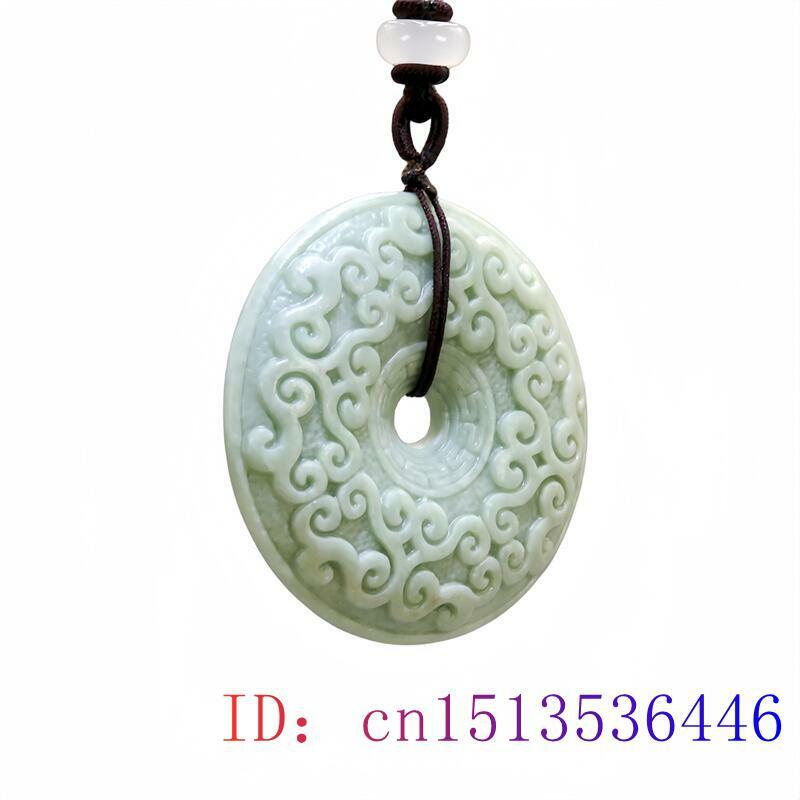 Collar con colgante de flor de Jade Real Natural, accesorios de piedra, regalo de moda para mujeres y hombres, joyería tallada de diseñador chino