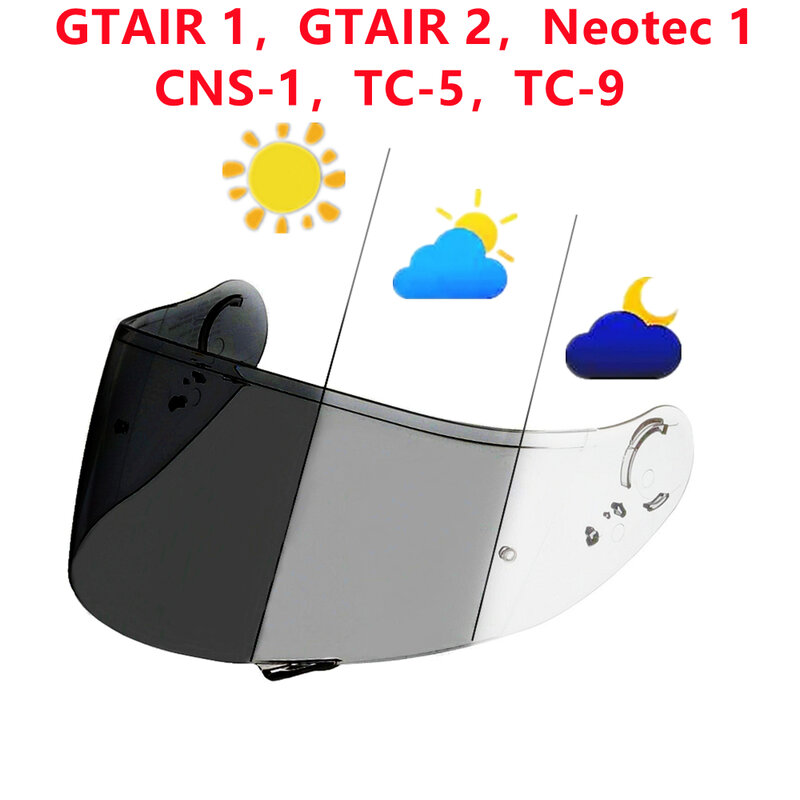 Photochromic Helmet Visor for SHOEI Z8 X15 RF1400 CWR-F2 NXR1/2 X14 Z7 CWR1 RF1200 Xspirit GT Air1/2 Neotec CNS-1 TC-5/9 Shield