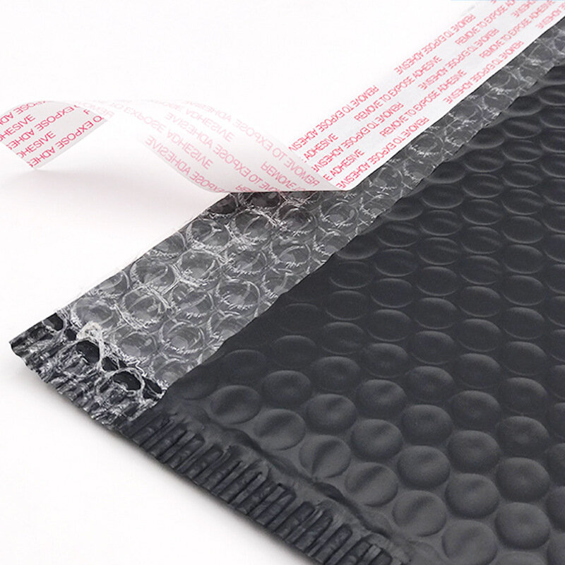 100 Packs Black Bubble Packaging Bags for Business Goods/Gifts/Envelopes/jewelry Package Bag Anti-extrusion Waterproof