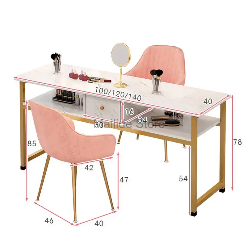 Японские простые маникюрные столы, искусственная мебель для салона красоты, одиночный двойной Маникюрный Стол