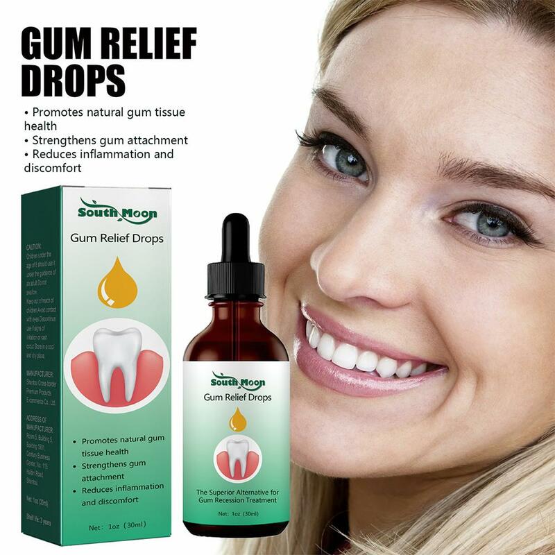 10pcs 30ml Gum Regrowth Drops Relieve Mouth Periodontal Gum Bleeding Pain Treatment Bad Breat Antibacteria Oral Clean Care New