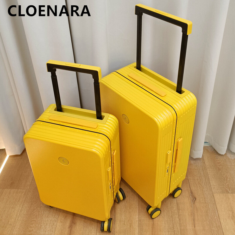 COLENARA 20 "24" 26 "29 Cal nowa walizka uniwersalna aluminiowa rama Tolley Case z przenośną skrzynką z kodami na pokład damskie bagaże