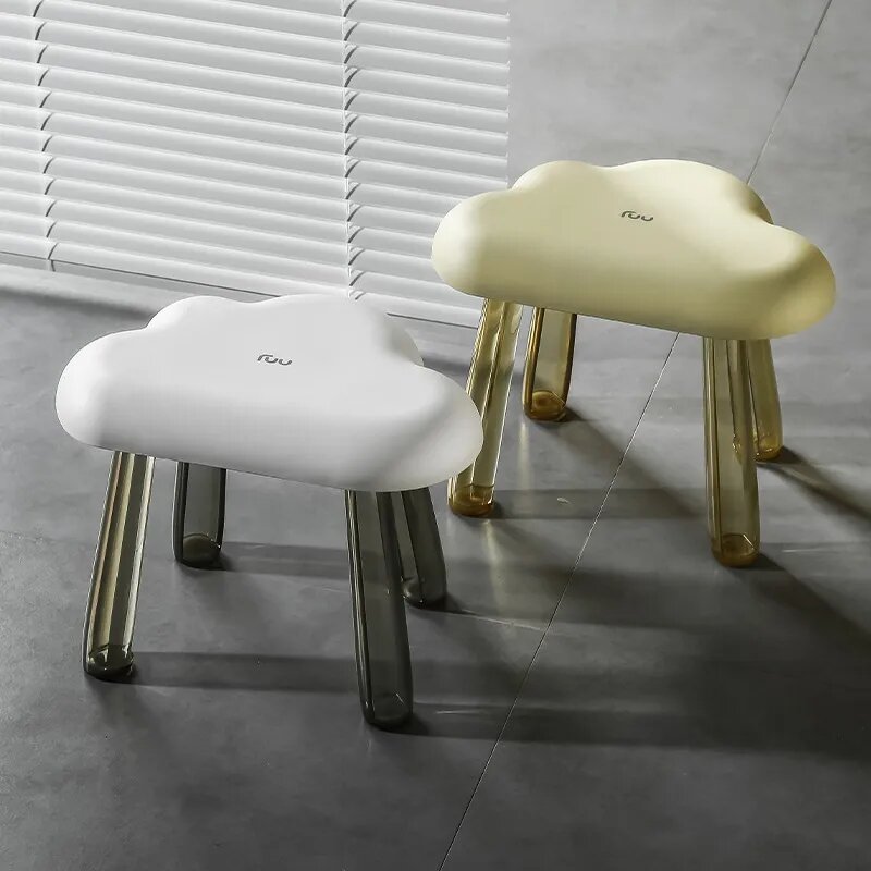 Акриловые прозрачные креативные стулья для гостиной, нескользящая скамейка для ванной, детский ступенчатый стул, пластиковый утолщенный стул для смены обуви