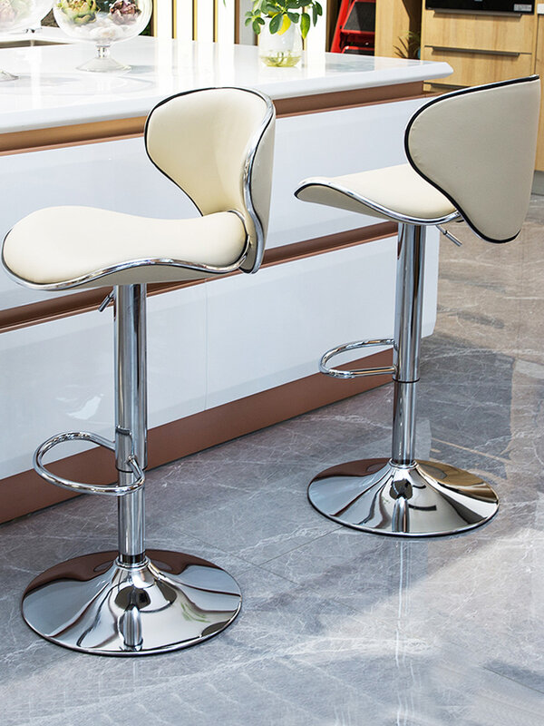 Meble barowe wysokie stołki kuchnia regulowane oparcie krzesło barowe obrotowe Nordic lada barowa Sofa krzesła Bar banki jadalnia Seat