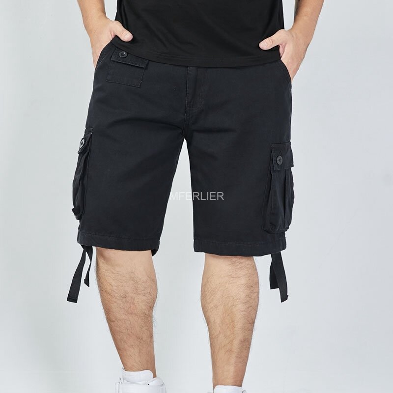 Pantalones cortos de verano para hombre, de algodón, talla grande, 8XL, 7XL, 6XL