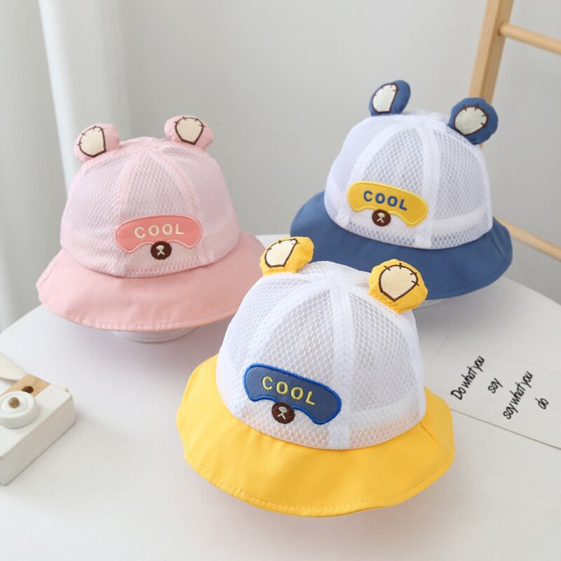 Chapeau de pêche en coton pour bébé, casquettes respirantes E27 pour garçons et filles, chapeau d'été anderpour tout-petits, casquette de soleil