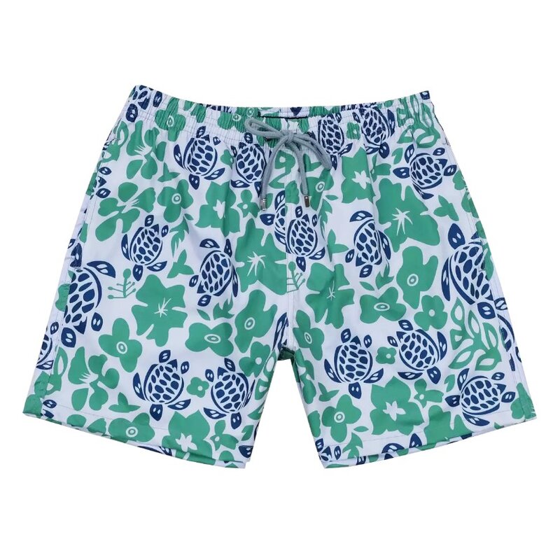 2024 High Quality Swimming Trunks for Men Sexy Mens Beach Shorts Cartoon Turtle Print Summer Shorts Quick Dry Board Shorts