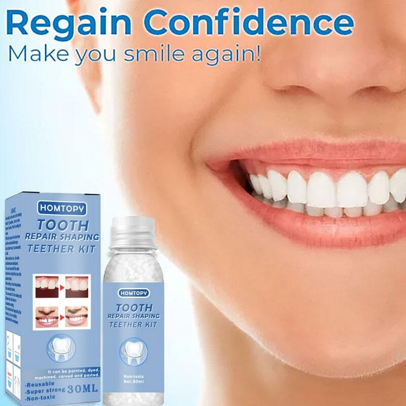 صمغ إصلاح الأسنان لتثبيت بدائل الأسنان المكسورة والأسنان المكسورة ، مؤقت ، أسنان اصطناعية ، إصلاح الأسنان ، Ki ، M4N8 ، 30