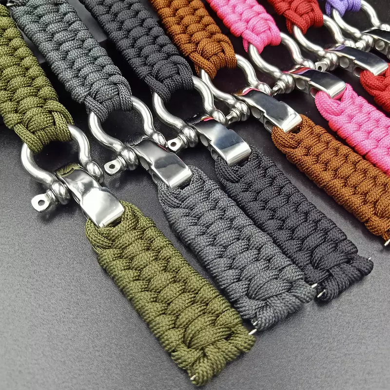 20 22mm Strap for Samsung Galaxy Watch 4 3 41mm 45mm Watch Band 42mm 46mm for Huawei Watch GT 2e Adjustable Buckle Rope Bracelet