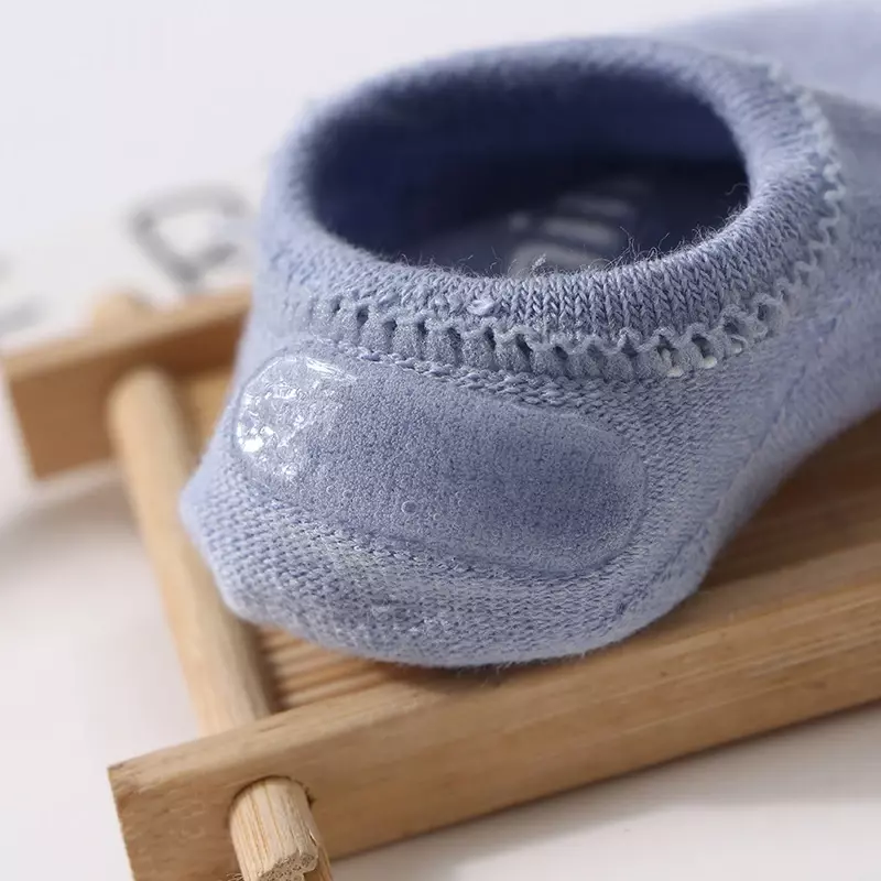 Детские носки для пола, хлопковые нескользящие носки унисекс для новорожденных, короткие носки до щиколотки для младенцев, мальчиков и девочек