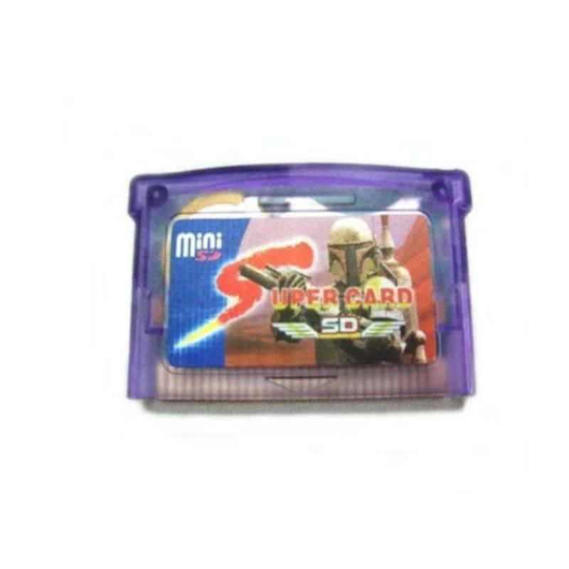 Gameboy avançado jogo cartucho suporte tf cartão, 1pc versão, para gba/gbm/ids/nds/ndsl, super cartão de memória
