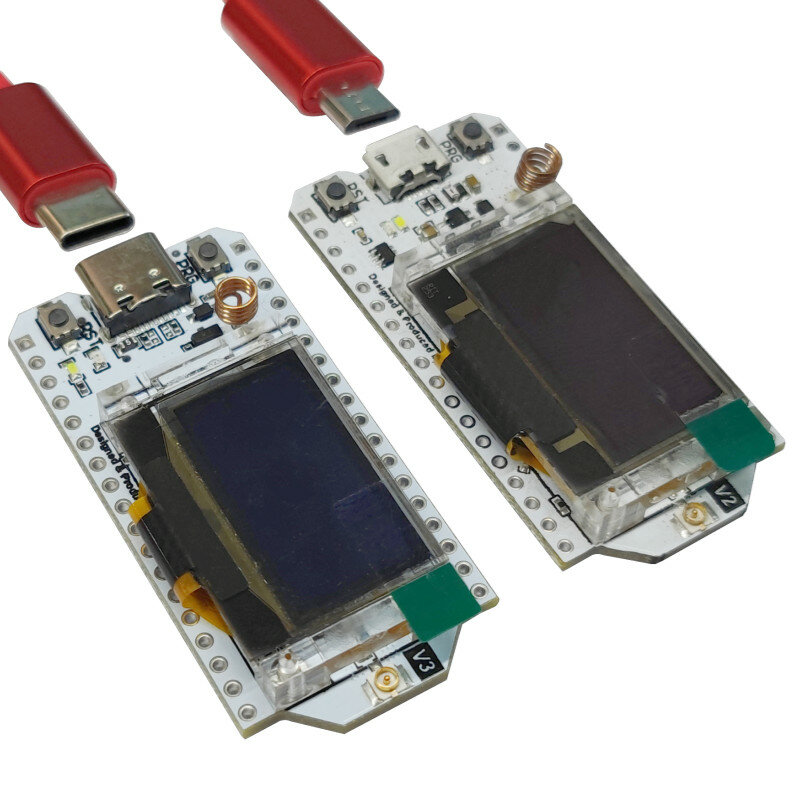 Heltec-accesorio WIFI Lora 32 IOT para Arduino, SX1276, SX1262, Node ESP32/ESP32-S3FN8, pantalla OLED, placa de desarrollo, antena V2 V3