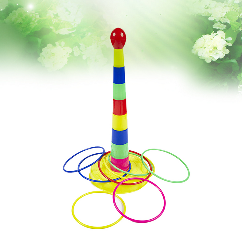 1 Набор игрушечных колец, кольца для игр, карнавал, сад, игры на заднем дворе, семейные спортивные мероприятия
