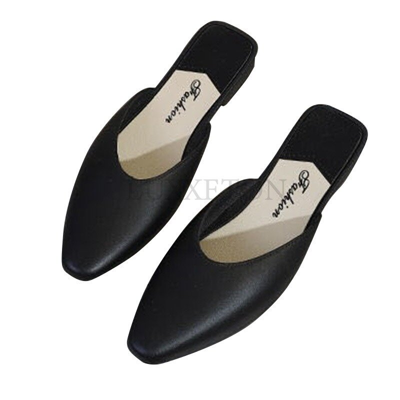 รองเท้าแตะผู้หญิง2024ใหม่ฤดูร้อนหรูหราล่อเจลลี่สีทึบส้นเหลี่ยมกลางแจ้งรองเท้าแฟชั่นลำลองเรียบง่าย