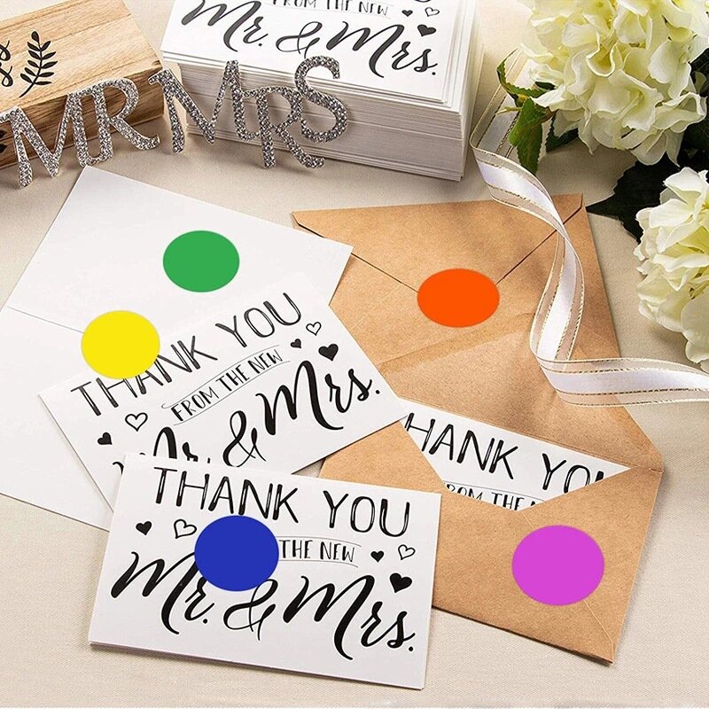 25mm 250-500pcs Colorful Writable Round Self-adhesive Sticker Handwriten Category Labels Decoration Packaging Supplies Whoesale