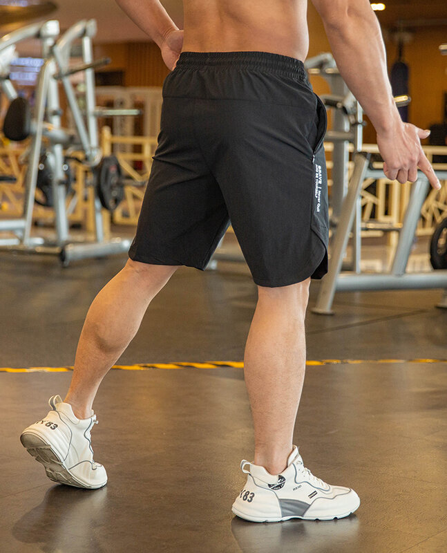 2023 letnie męskie spodenki do biegania z kieszeń na suwak komfortem szybkie suszenie Fitness siłownia sportowa krótkie spodnie krótki trening