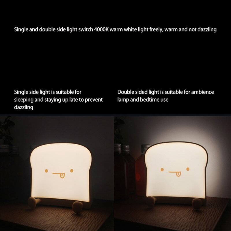 Lámpara Led USB de silicona, luz nocturna colorida, Mini lámparas suaves de dibujos animados para dormitorio de niños y bebés