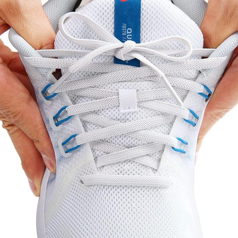 1 paio di lacci elastici Sneakers lacci elastici classici 7mm di larghezza lacci piatti per bambini adulti lacci per scarpe elastici per scarpe