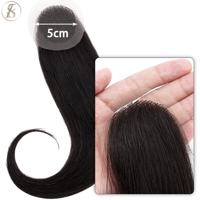 TESS женские топперы, крючок для волос, кружевной крючок, натуральные человеческие волосы, сменный капиллярный протез, невидимый шиньон Alopecia Areata