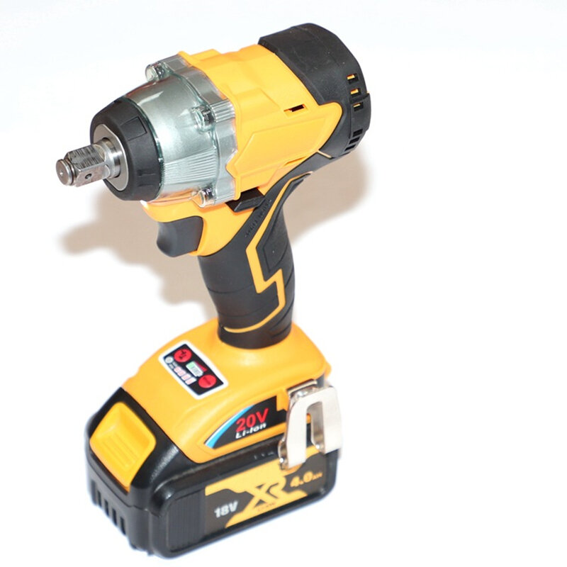 Electric Power Tool Cordless Trechargeable Brushless Impact Wrench Screwdriver Compatible For Dewalt 18V 20V Lithium Battery
