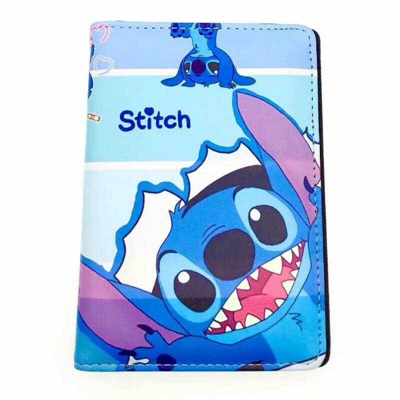 Phụ Kiện Du Lịch Lilo Stitch 80G Dày Hơn Có Hộ Chiếu Da PU Nữ Nam Bao Đựng Hộ Chiếu Thẻ ID Giữ