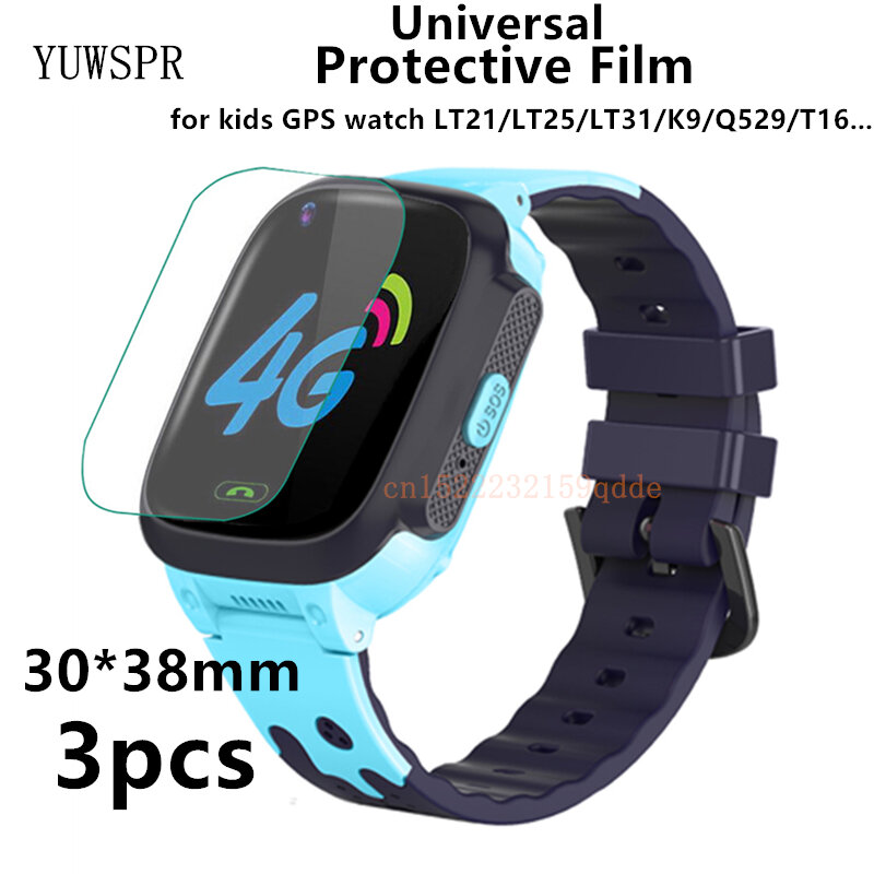 Pellicola protettiva per orologio per bambini 30*38mm pellicola universale per bambini 4G GPS Smart Watches LT21 LT08 LT25 LT31 T16 accessori per orologi