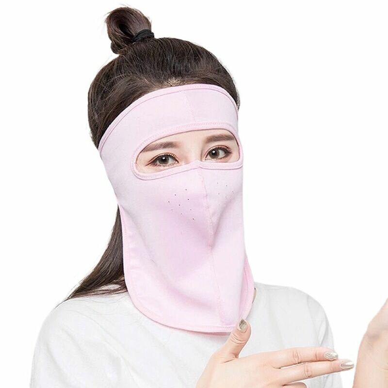 Летняя женская шелковая маска, защита от УФ-лучей, Солнцезащитная вуаль для лица, заслонка для шеи, солнцезащитные шарфы для лица