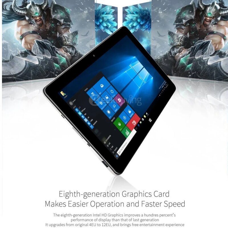 New 10.8 Inch Windows 10 Tablet 2GB RAM 32GB ROM 64-bit HDMI-Compatible 1366 x 768 IPS Micro USB 6000mAh Fast Charging Tablets