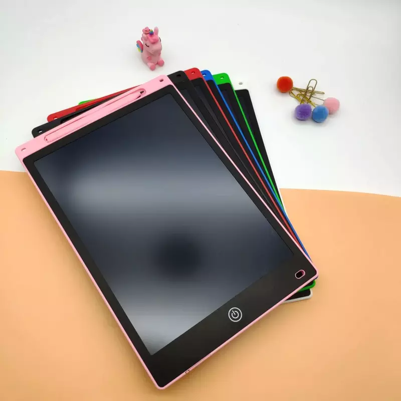 Papan gambar elektronik anak, mainan anak Tablet menggambar grafis layar LCD untuk pendidikan alas lukis tulisan tangan Natal