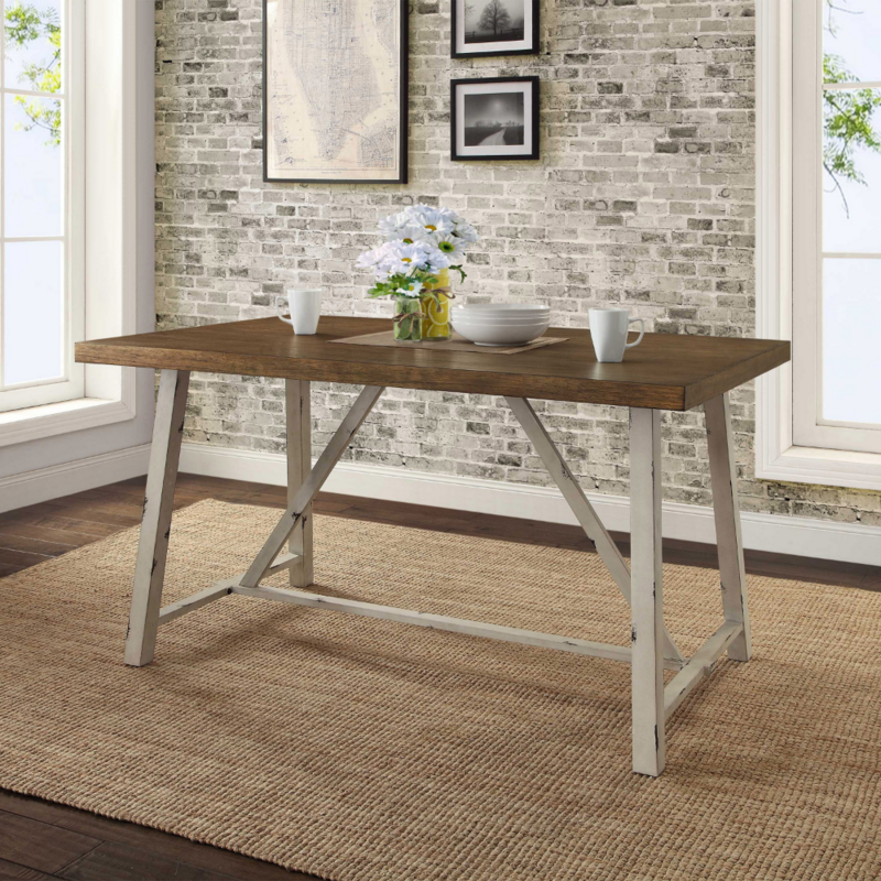 BOUSSAC Collin Wood and Metal Dining Table