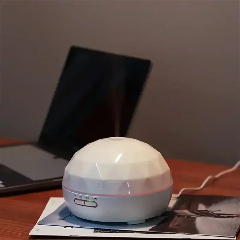 Pelembap udara penyebar Nebulizer 300ML mesin aromaterapi tanpa Air mati otomatis untuk kantor belajar Yoga rumah 7 lampu LED