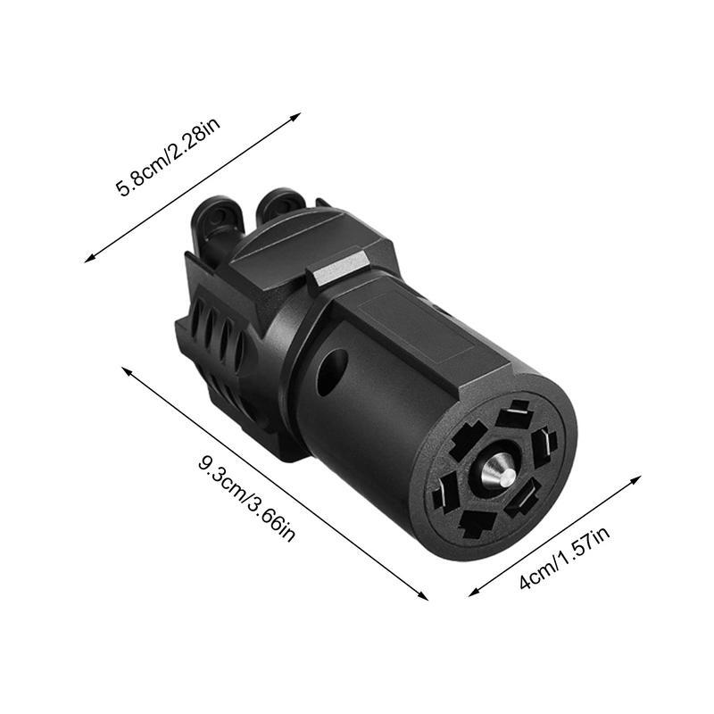 7 Pin Trailer Plug Socket 12V Trailer Socket Adapter With 7 Pin Plug Towing Plug Trailer Socket Connector Reliable Trailer Light