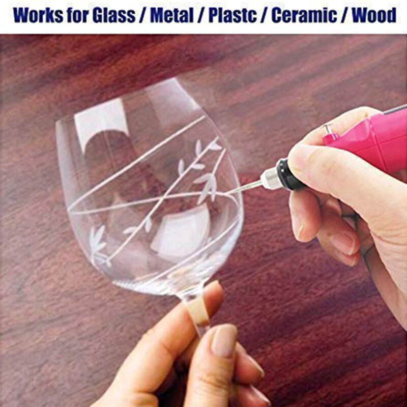 Elektrische Mini Graveur Pen Mini Diy Gravure Tool Kit Voor Metalen Glas Keramische Plastic Hout Sieraden Met Krabber Etser 30 Bits