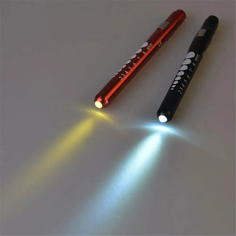 Alumínio Alloy Scale Pen Light, exame oral do aluno, lâmpada, lanterna enfermeira