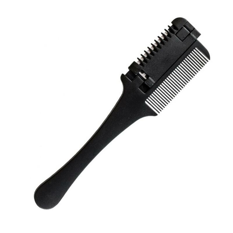 Peine recortador de pelo de doble cara, herramienta de corte de peluquería, soporte para cortar el pelo, cuchilla de barbero, herramientas de estilismo, 19cm