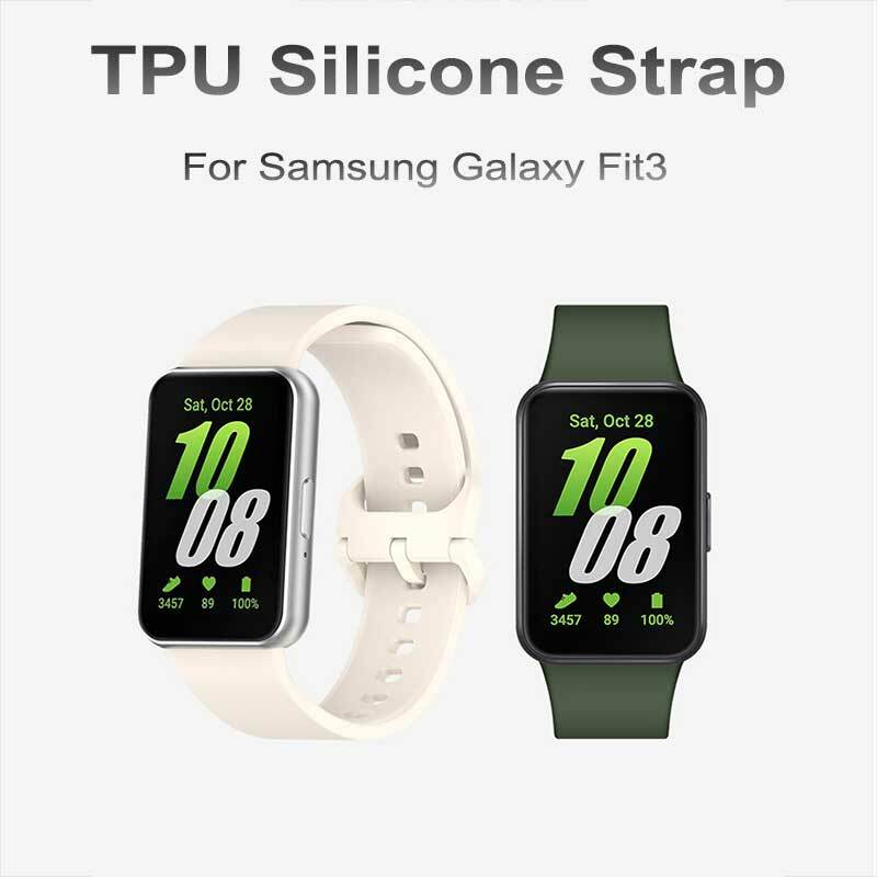 Silikon band für Samsung Galaxy Fit 3 Band mit Soft Case Protector Ersatz Armband Zubehör passen 3 Sport Armband