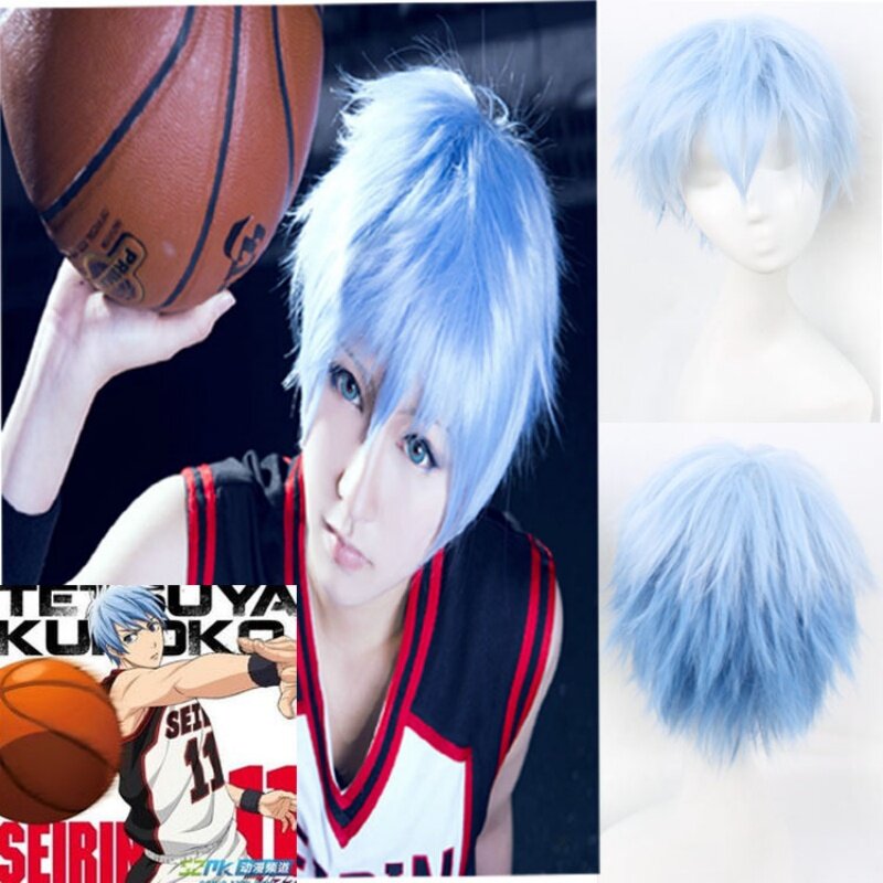 Anime Kuroko No Basuke Seirin Kuroko Tetsuya Wig Cosplay Costume Basketball High Quality Halloween Party Wigs
