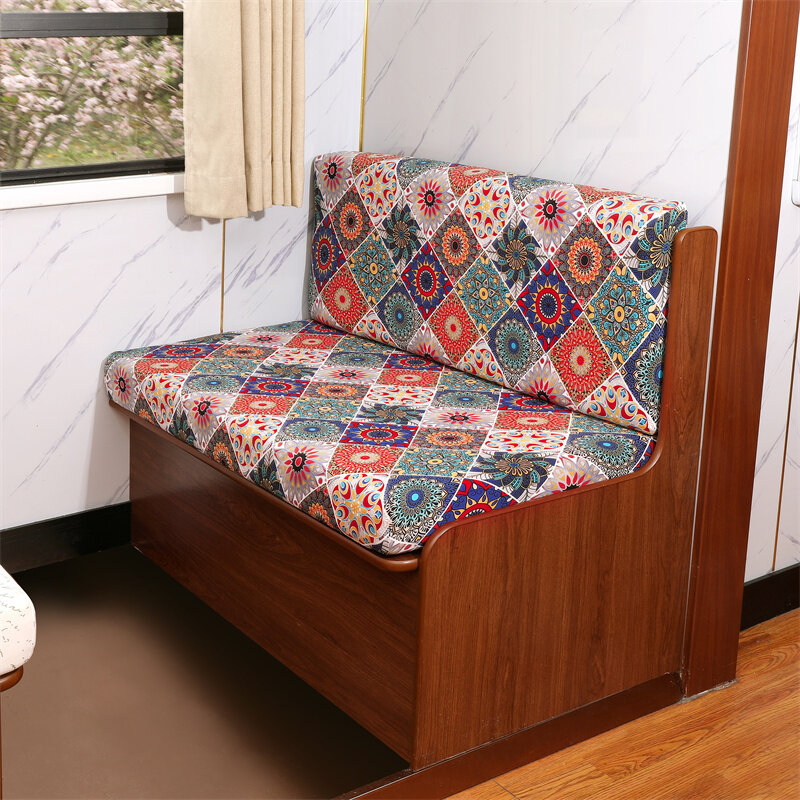 2 pz/set Floral RV Sofa Seat Slipcover Elastic Dinette fodera per cuscino protezione per mobili Camper Car Bench Caravan Kussenhoezen