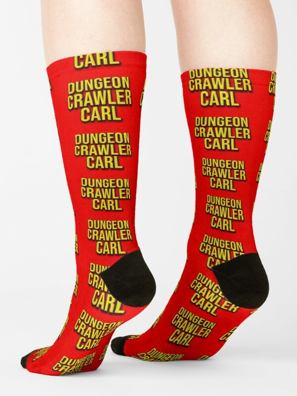Dungeon Crawler Carl by Matt Dinniman Logo Merch calcetines de lujo para niños, calcetines de hip hop para niñas