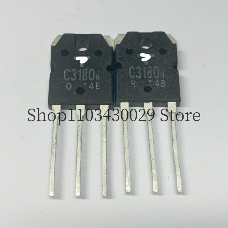 Transistor de PNP, novo e original, 2SC3180, C3180, 2SA1263, A1263, 6A, 80V, 5 pares, 10 PCes