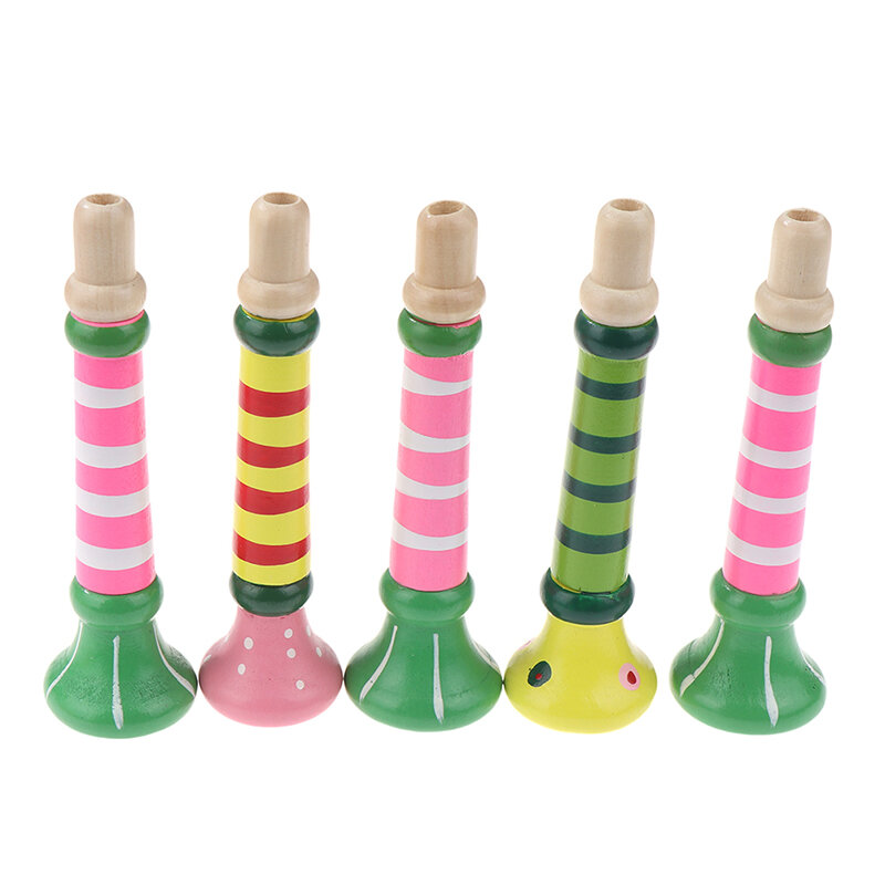 Деревянная труба, детская музыкальная игрушка, 13X3,5 X см