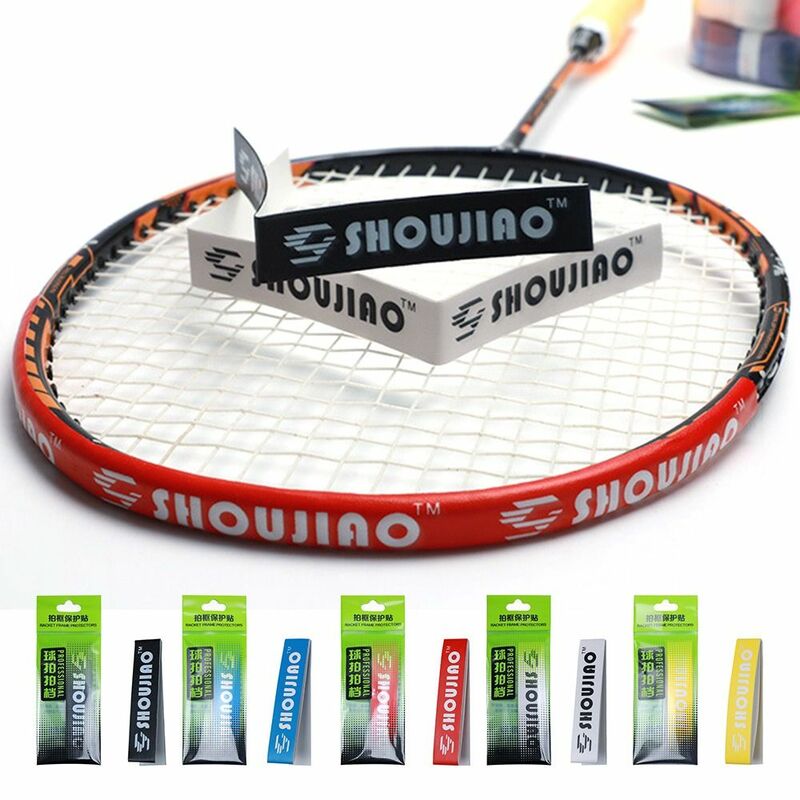 Multi-Color Badminton Raquete Cabeça Adesivo, Reduzir o Impacto e Fricção Racquet, Frame Protector, Desmontagem, PU