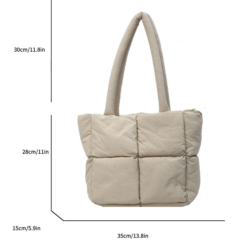 Большая вместительная сумка-тоут, дизайнерская мягкая сумка, модная стеганая сумка-шоппер, трендовая Хлопковая сумка на плечо, тканевая Женская дорожная сумка