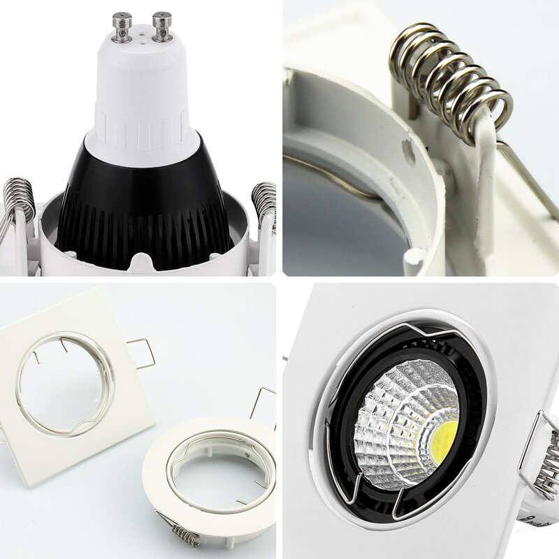 ساحة LED تركيب أضواء الإطار تركيب تركيبات الإطار بقعة دعامة إضاءة MR16 GU10 لمبة تركيبات الإسكان ل إضاءة داخلية
