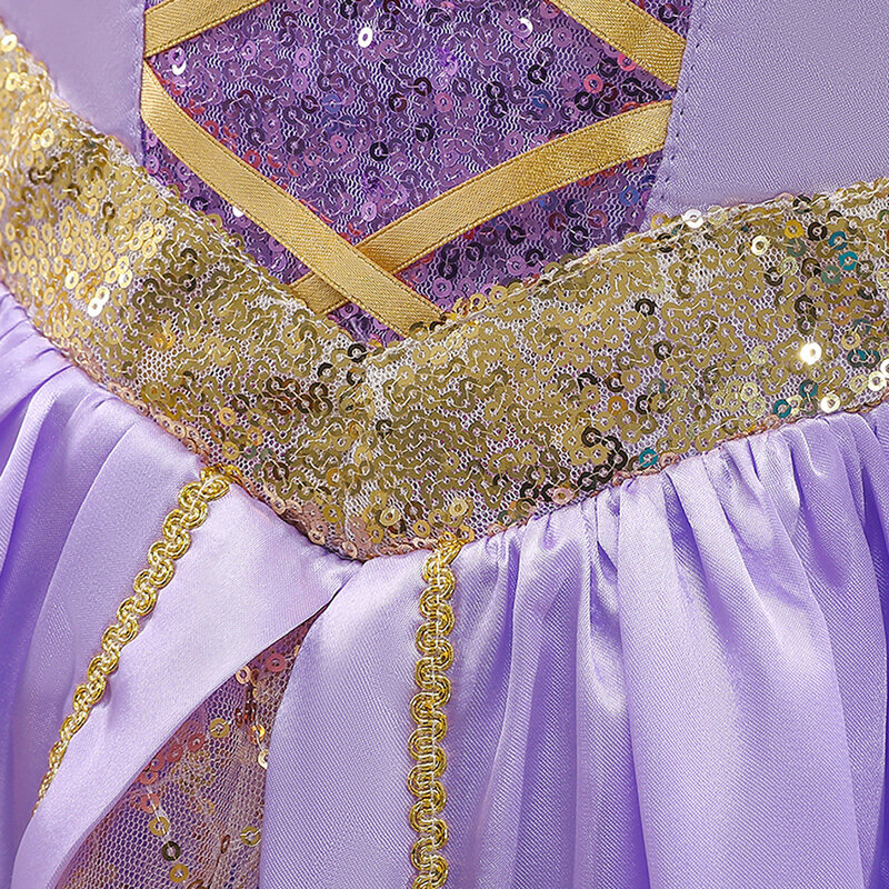 Kind Rapunzel Kleid für Prinzessin Mädchen verheddert Cosplay Kostüm Baby Halloween Cosplay Weihnachten Karneval Geburtstags feier Phantasie