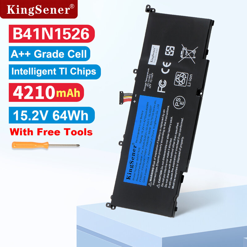 KingSener B41N1526 بطارية كمبيوتر محمول لشركة آسوس ROG Strix GL502 GL502V GL502VT GL502VT-1A GL502VM S5 S5VT6700 GL502VT-BSI7N27