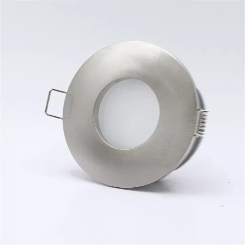 JOYINLED GU10 Satin Nickel Recessed Frame Ceiling Recessed Lamp Recessed Spotlight Zinc Alloy Cut Out 70mm Fixture Frame