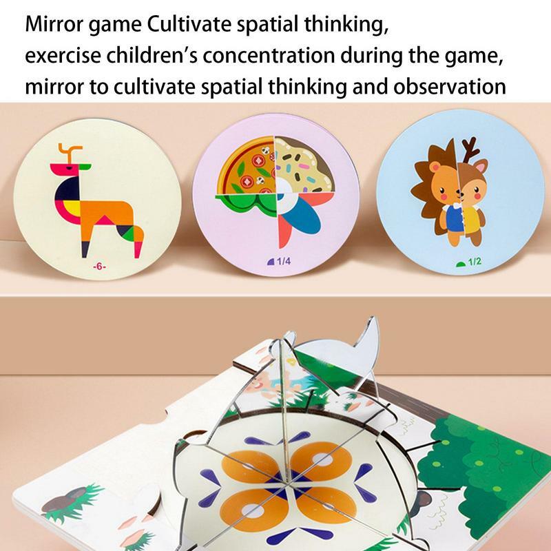 Axisymmetric игрушки, интеллектуальная развивающая калейдоскопическая игрушка, Дошкольная игрушка Монтессори для детского парка развлечений