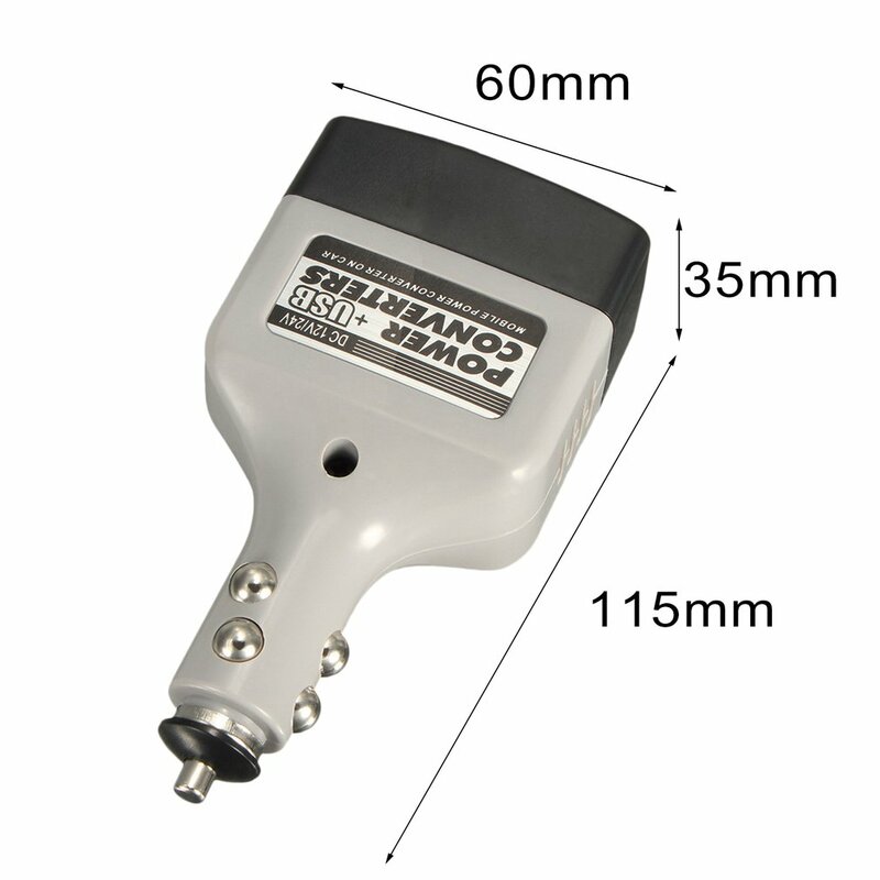 DC 12/24V do AC 220V USB Adapter falownika zasilanie mobilne konwerter mocy samochodu ładowarka używana do wszystkie telefony komórkowe