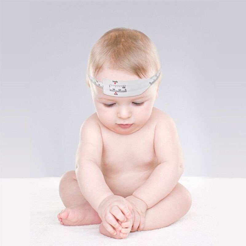 Vaso de plástico reutilizable multifuncional con inserto final, medidor de ancho de circunferencia de la cabeza del bebé, cinta métrica, taza en blanco
